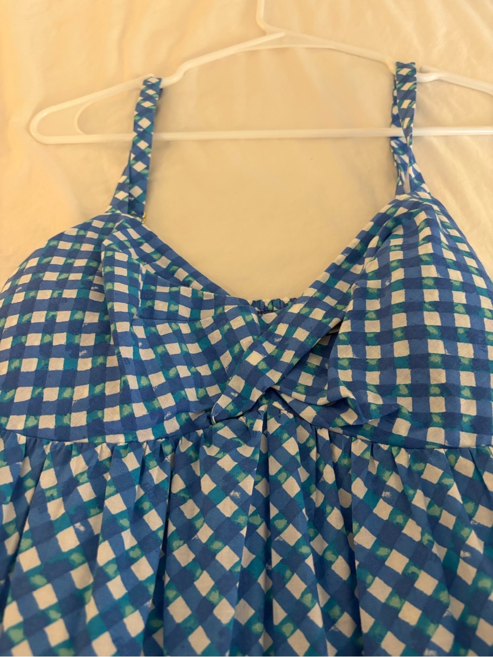 Lilly Pulitzer Blue and White Gingham Maxi Dress - Picture 3 of 5